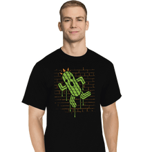 Load image into Gallery viewer, Secret_Shirts T-Shirts, Tall / Large / Black Cactuar Graffiti
