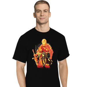 Daily_Deal_Shirts T-Shirts, Tall / Large / Black Flames Of Fates