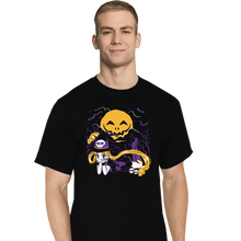 Load image into Gallery viewer, Daily_Deal_Shirts T-Shirts, Tall / Large / Black Magical Halloween Moon
