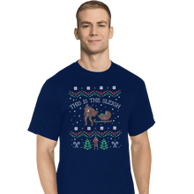 Load image into Gallery viewer, Shirts T-Shirts, Tall / Large / Navy This Is The Sleigh
