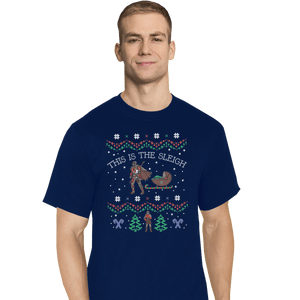 Shirts T-Shirts, Tall / Large / Navy This Is The Sleigh