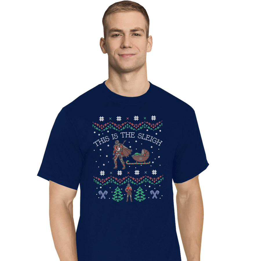 Shirts T-Shirts, Tall / Large / Navy This Is The Sleigh