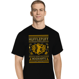 Shirts T-Shirts, Tall / Large / Black Hufflepuff Sweater