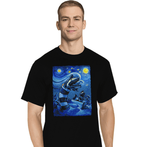 Daily_Deal_Shirts T-Shirts, Tall / Large / Black Starry Saturn