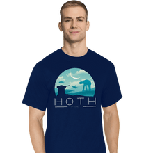 Load image into Gallery viewer, Shirts T-Shirts, Tall / Large / Navy Hoth Icy Planet
