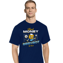 Load image into Gallery viewer, Shirts T-Shirts, Tall / Large / Navy Servbot and Money
