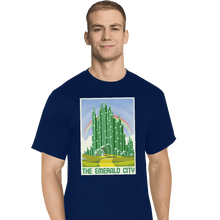 Load image into Gallery viewer, Shirts T-Shirts, Tall / Large / Navy Visit The Emerald City
