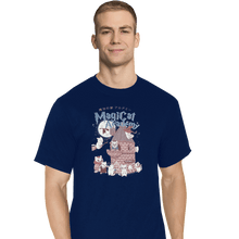 Load image into Gallery viewer, Shirts T-Shirts, Tall / Large / Navy Magicat Academy
