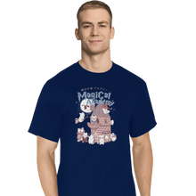 Load image into Gallery viewer, Shirts T-Shirts, Tall / Large / Navy Magicat Academy
