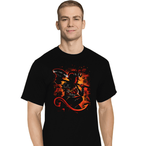 Daily_Deal_Shirts T-Shirts, Tall / Large / Black The Tiefling Warrior