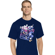 Load image into Gallery viewer, Secret_Shirts T-Shirts, Tall / Large / Navy Happy Attack
