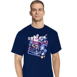 Secret_Shirts T-Shirts, Tall / Large / Navy Happy Attack