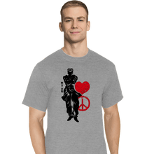 Load image into Gallery viewer, Shirts T-Shirts, Tall / Large / Sports Grey Crimson Josuke
