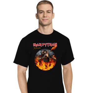 Daily_Deal_Shirts T-Shirts, Tall / Large / Black Iron Python