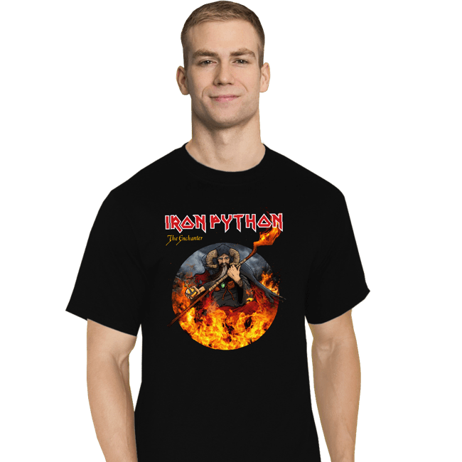 Daily_Deal_Shirts T-Shirts, Tall / Large / Black Iron Python