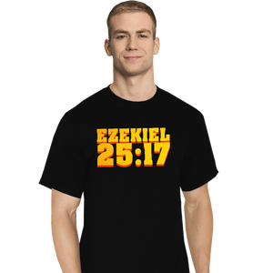Secret_Shirts T-Shirts, Tall / Large / Black Ezekiel 25:17