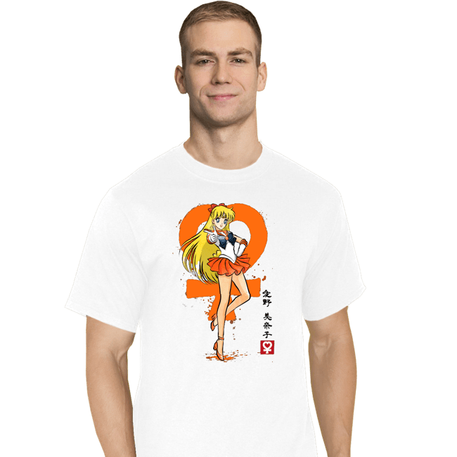 Daily_Deal_Shirts T-Shirts, Tall / Large / White Venus Sumi-e