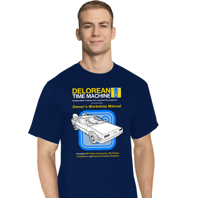 Shirts T-Shirts, Tall / Large / Navy Time Machine Manual