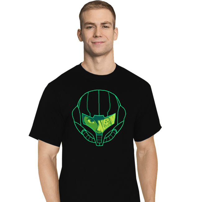Secret_Shirts T-Shirts, Tall / Large / Black Metroid Face