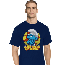 Load image into Gallery viewer, Secret_Shirts T-Shirts, Tall / Large / Navy Smurf Around
