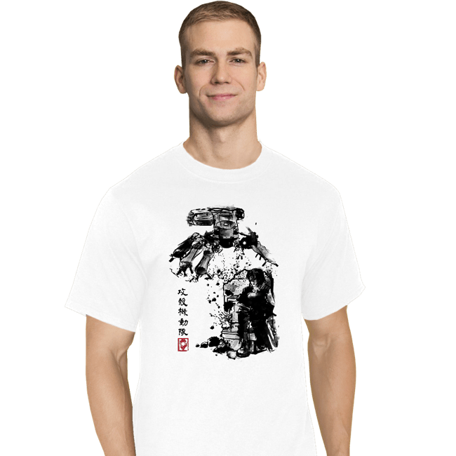Daily_Deal_Shirts T-Shirts, Tall / Large / White Major Vs Tank Sumi-e