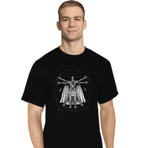 Daily_Deal_Shirts T-Shirts, Tall / Large / Black Vitruvian Moon Knight