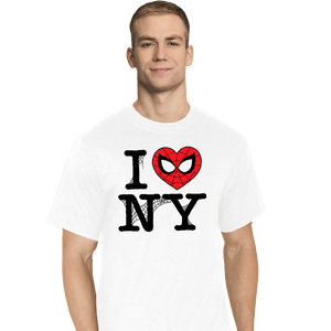 Daily_Deal_Shirts T-Shirts, Tall / Large / White I Spider NY