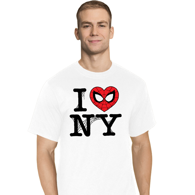 Daily_Deal_Shirts T-Shirts, Tall / Large / White I Spider NY