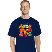 Load image into Gallery viewer, Secret_Shirts T-Shirts, Tall / Large / Navy Pac-Man World

