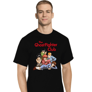Secret_Shirts T-Shirts, Tall / Large / Black Ghost Fighters Club