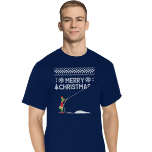 Shirts T-Shirts, Tall / Large / Navy Stealing Christmas