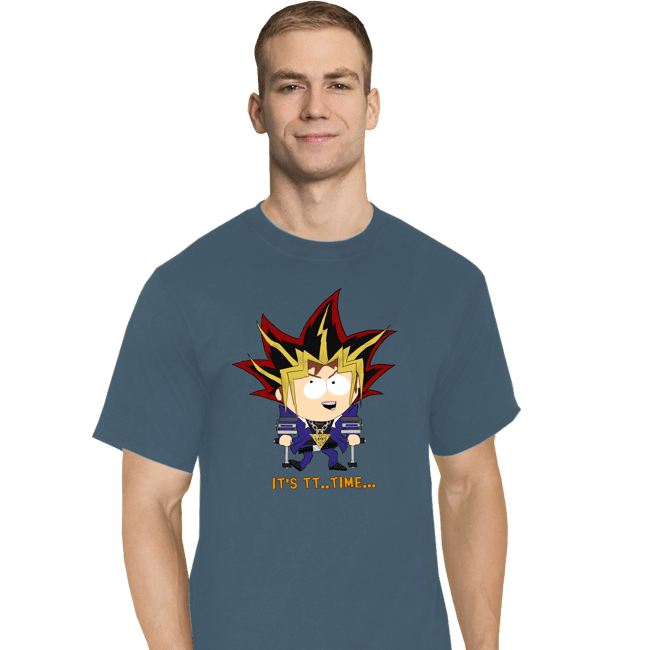 Daily_Deal_Shirts T-Shirts, Tall / Large / Indigo Blue Duel Time
