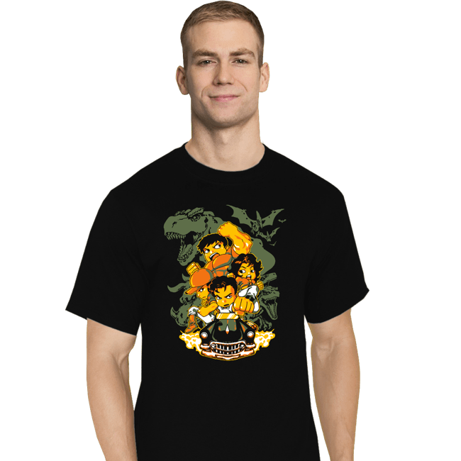 Shirts T-Shirts, Tall / Large / Black Cadillacs and Dinosaurs Heroes