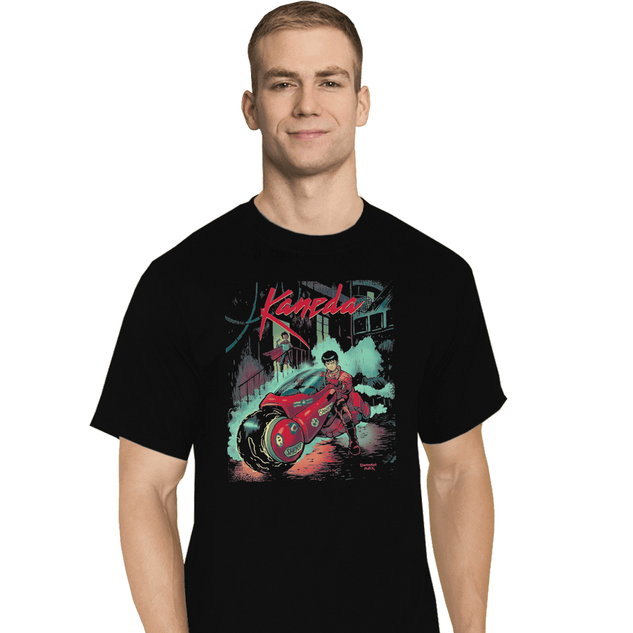 Shirts T-Shirts, Tall / Large / Black Neo-Tokyo Rain