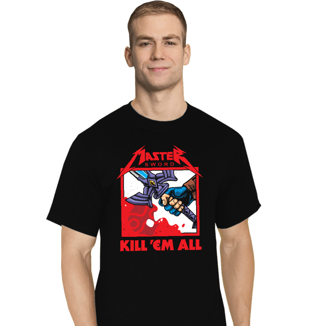 Daily_Deal_Shirts T-Shirts, Tall / Large / Black Sword Of Resurrection