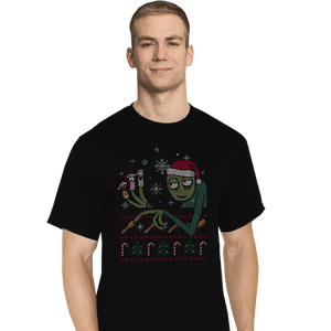 Daily_Deal_Shirts T-Shirts, Tall / Large / Black Mr. Fingers And Friends Ugly Sweater