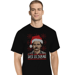 Shirts T-Shirts, Tall / Large / Black Let It Snow