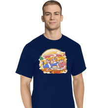 Load image into Gallery viewer, Shirts T-Shirts, Tall / Large / Navy Ramen Cart
