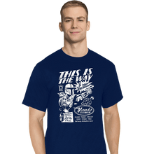 Load image into Gallery viewer, Daily_Deal_Shirts T-Shirts, Tall / Large / Navy Mando Space Lines
