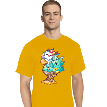 Load image into Gallery viewer, Shirts T-Shirts, Tall / Large / White Magical Silhouettes - Chocobo
