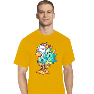 Shirts T-Shirts, Tall / Large / White Magical Silhouettes - Chocobo