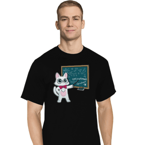 Shirts T-Shirts, Tall / Large / Black Scientist Cat