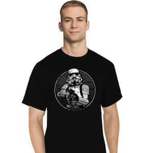 Shirts T-Shirts, Tall / Large / Black Retro Trooper