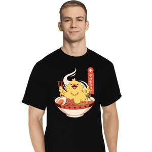 Shirts T-Shirts, Tall / Large / Black Fat Chocobo Ramen