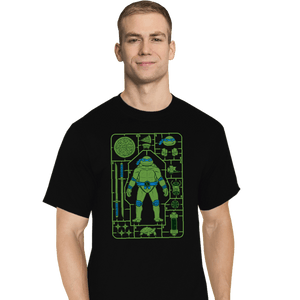 Daily_Deal_Shirts T-Shirts, Tall / Large / Black Leonardo Model Sprue