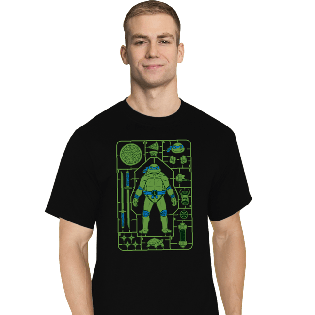 Daily_Deal_Shirts T-Shirts, Tall / Large / Black Leonardo Model Sprue