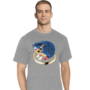 Secret_Shirts T-Shirts, Tall / Large / Sports Grey The Fastest Hedgehog