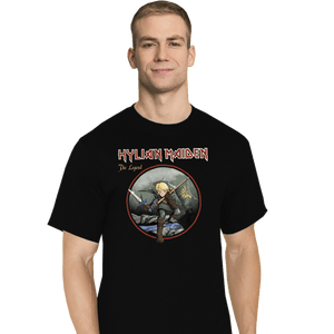 Daily_Deal_Shirts T-Shirts, Tall / Large / Black Hylian Maiden