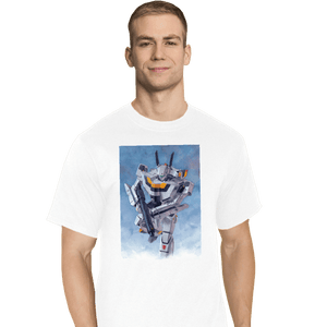 Daily_Deal_Shirts T-Shirts, Tall / Large / White VF-1S Watercolor