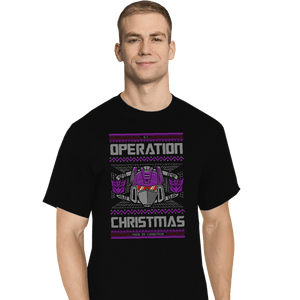 Shirts T-Shirts, Tall / Large / Black Operation Christmas
